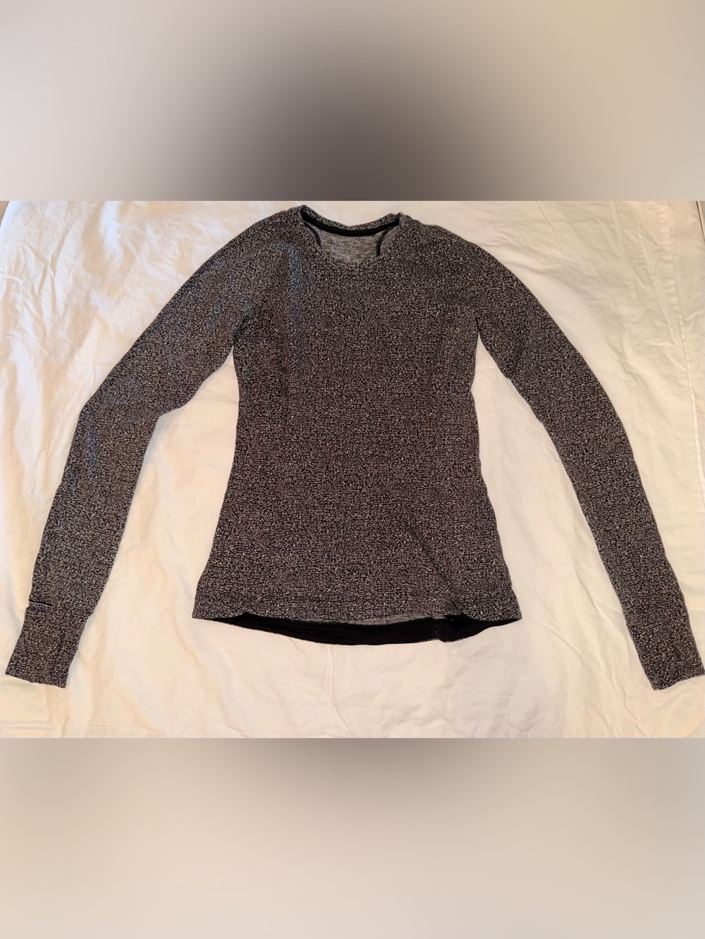 lululemon athletica Heathered Charcoal Long-Sleeve Crew